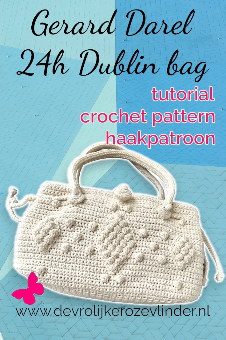 Haakpatroon bolletjestas, geïnspireerd door Gerard Darel 24h Dublin bag