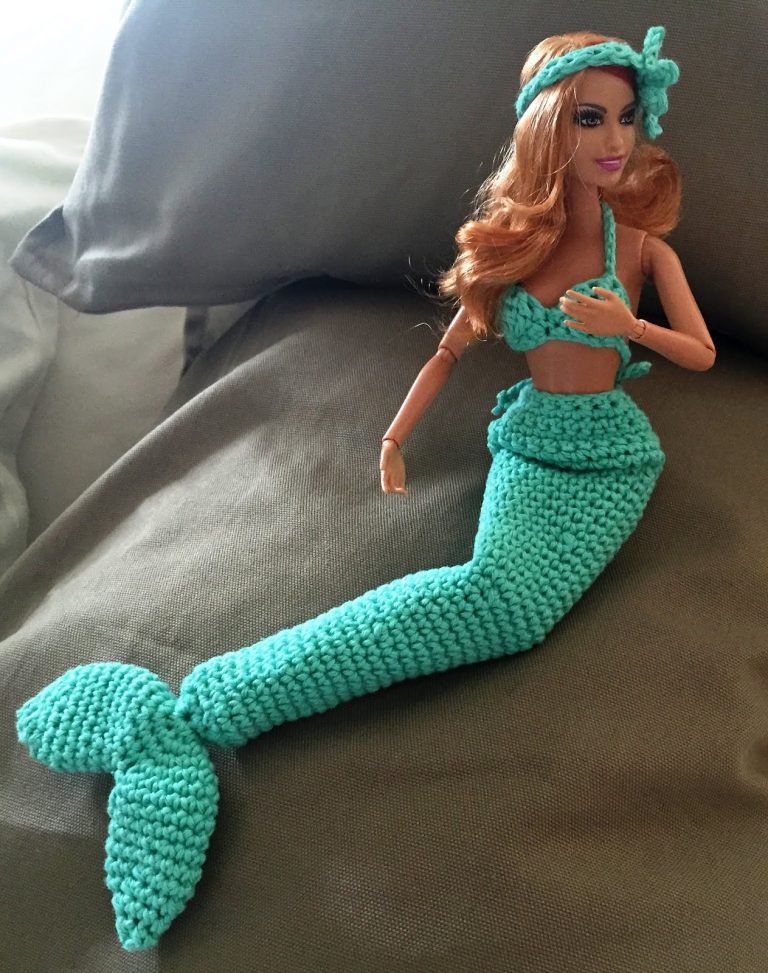 Haakpatroon Barbie als zeemeermin | De vrolijke roze vlinder