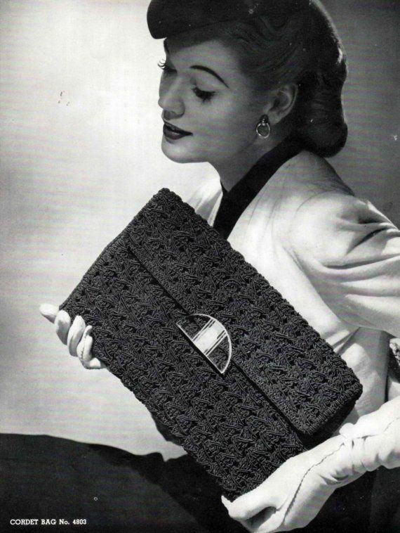Gratis haakpatroon vintage clutch / enveloppetas