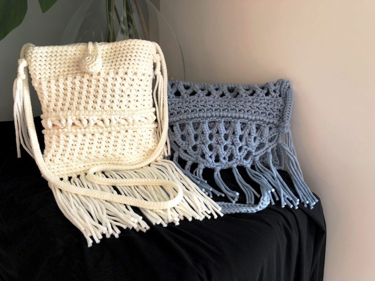 2 haakpatronen boho Ibiza tasjes