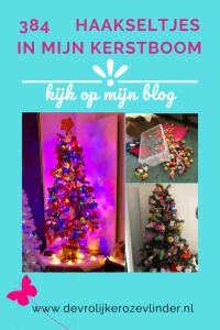 Talloze gehaakte amigurumi figuurtjes voor in de kerstboom