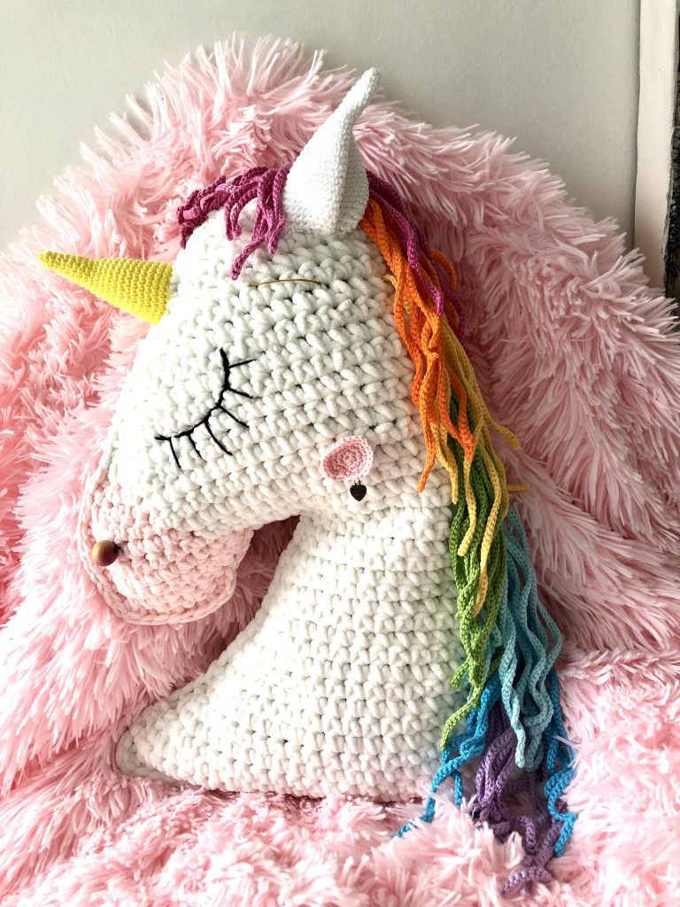 Haakpatroon unicorn knuffel of kussen