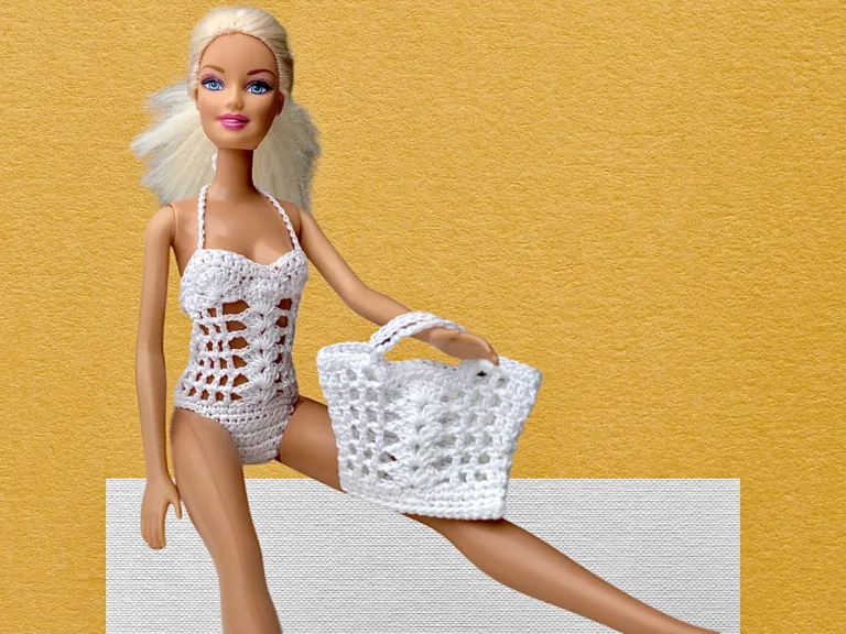 Haakpatroon badpak voor Barbie | kant-en-klaar gehaakt badpak voor Barbie
