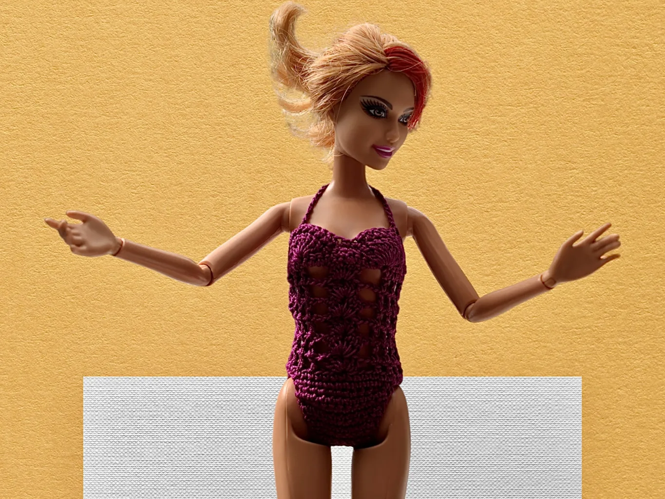 Haakpatroon badpak voor Barbie