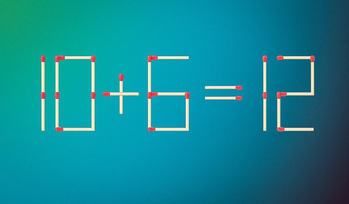 Je hoeft maar één lucifer te verslepen om de gelijkheid correct te maken: een puzzel voor genieën