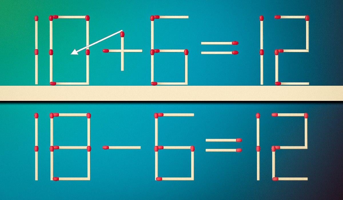 Je hoeft maar één overeenkomst te slepen om de gelijkheid correct te maken: een puzzel voor genieën